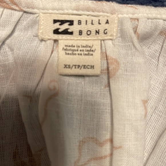 NWT Billabong white crop top with adjustable straps size XS - Picture 2 of 11